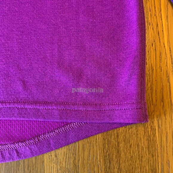 PATAGONIA Capilene Midweight Base Layer Top Girls 10 M Two Tone Purple Baselayer - Picture 4 of 8